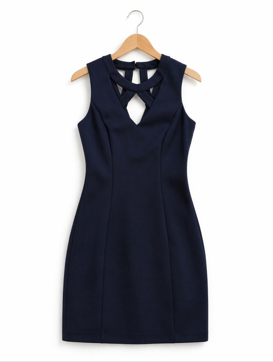 Guess Dresses & Skirts - Guess Navy Crisscross Neck Mini Dress